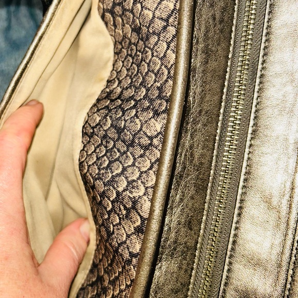 Coach Taylor Alexis Carryall Satchel Handbag F26034 Snake Print Gunmetal Grey - Picture 11 of 15